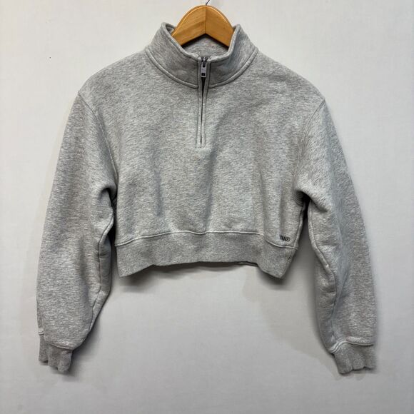 Tna Tops - TNA Aritzia Women Sweat Cozy Fleece Sweatshirt Size Small Gray C062 -9